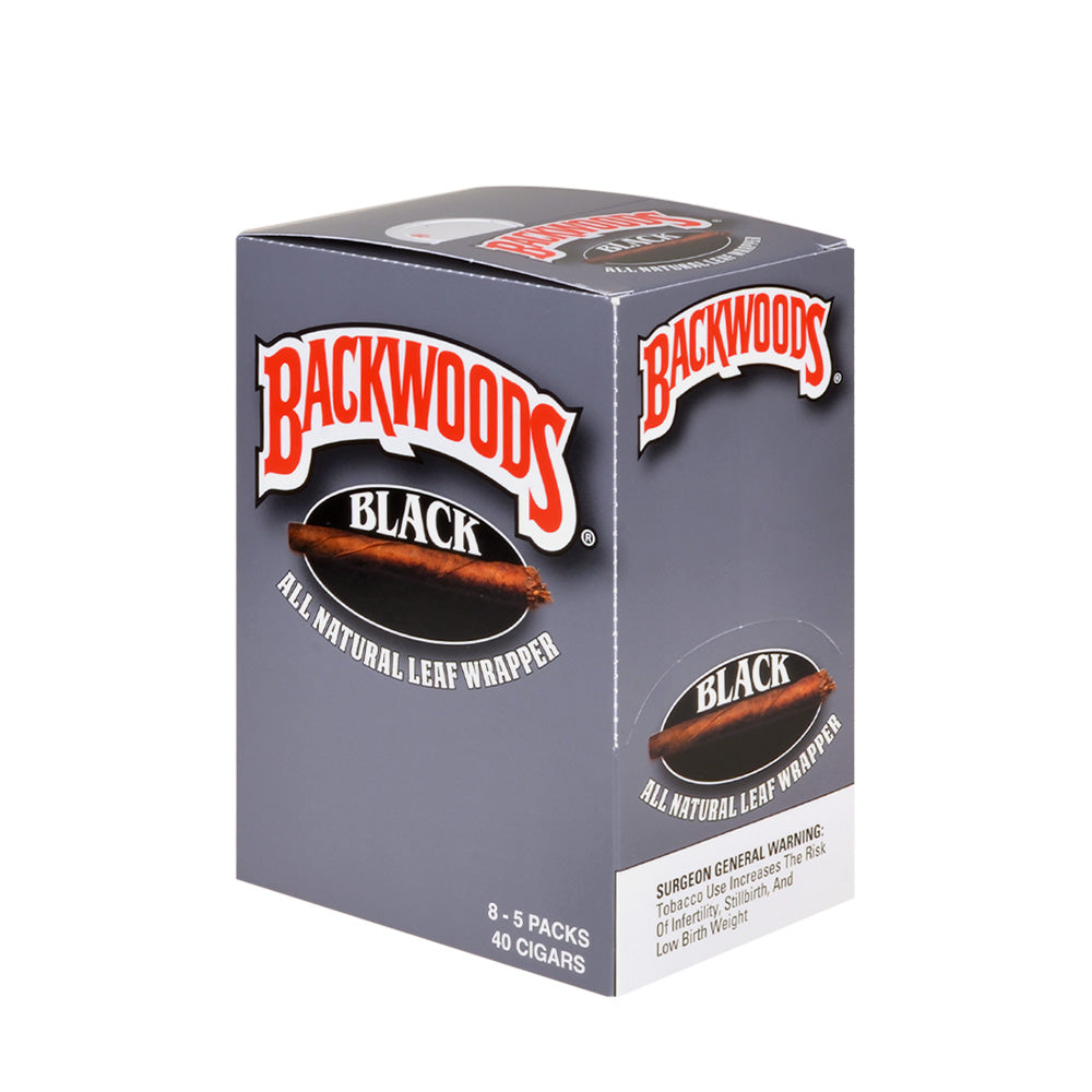 Tobacco/ Unflavored Backwoods Natural Leaf Wrapped Cigars (5-Pack)