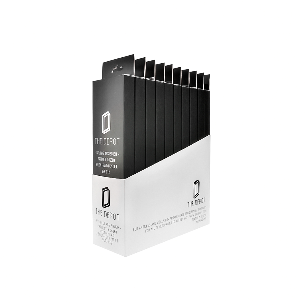 The Depot - Nylon Glass Brushes 3CT