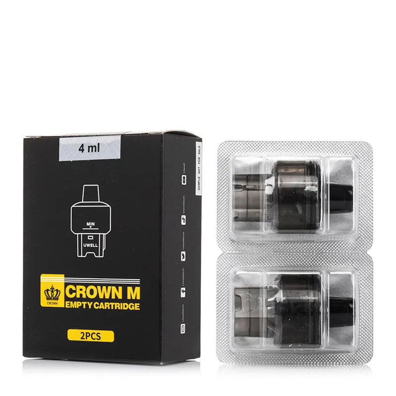 UWELL Crown M Replacement 4ml Empty Cartridge (2 Pack)