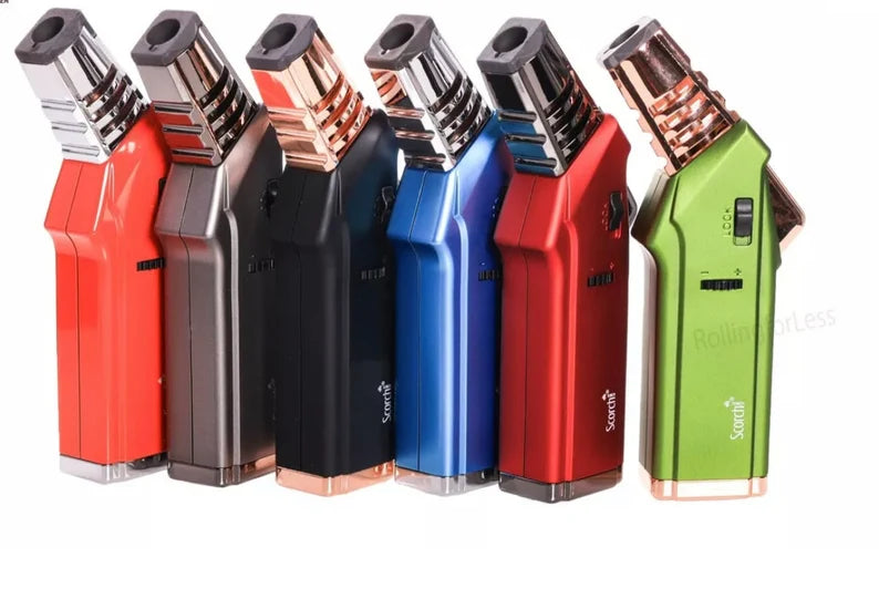 Scorch Torch Single Flame Butane Refillable Angled Torch 61603