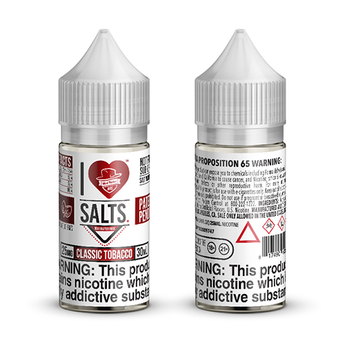 I Love Salts by Mad Hatter Salt Nic E- Liquid  (30ml)