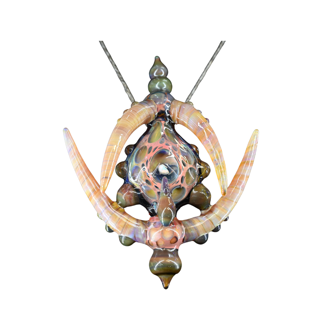 Kristian Merwin's One of One  Pink Amber Opal Pendant Dab Tool