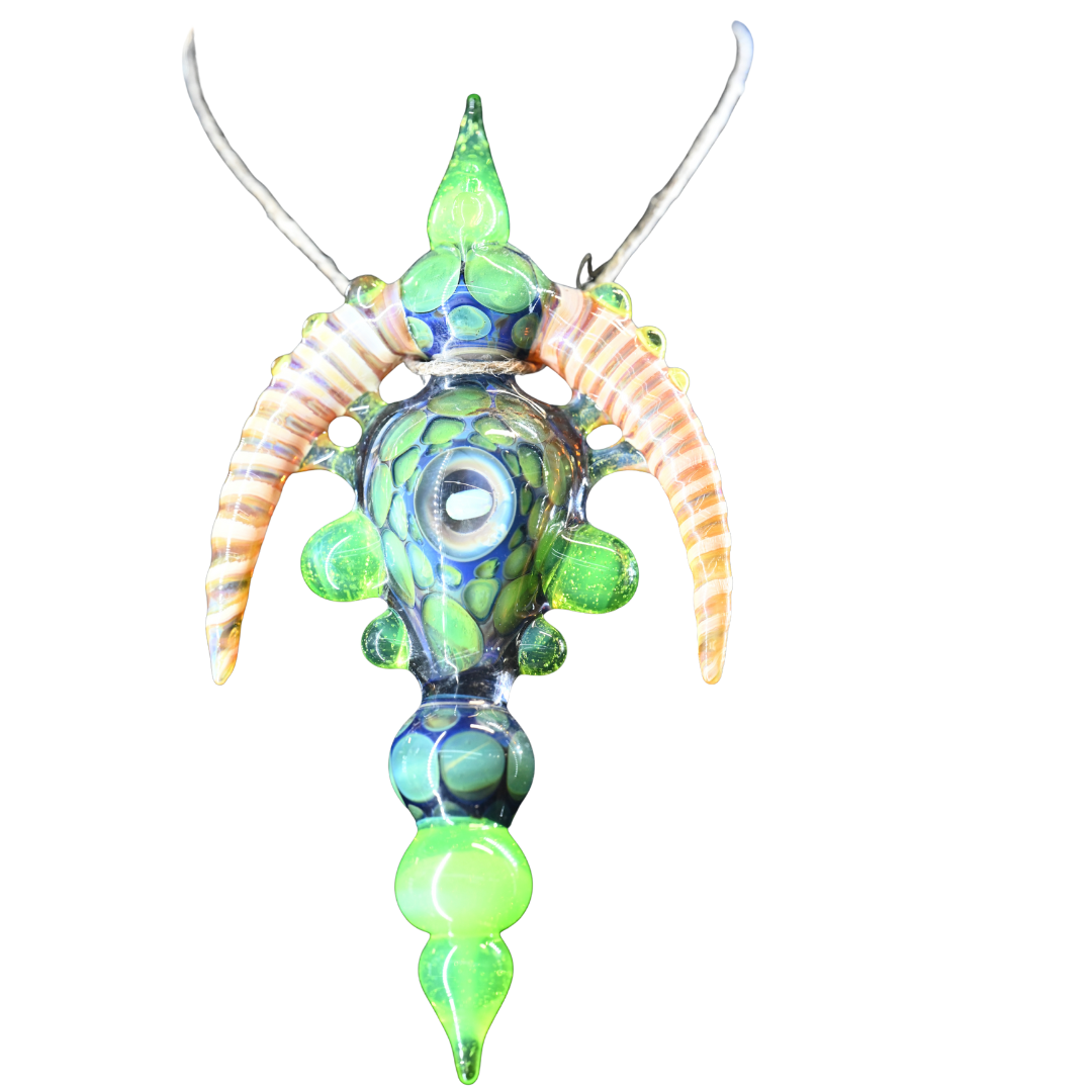 Kristian Merwin's One of One Opal Horned Verde Scandal UV Dab Tool Pendant