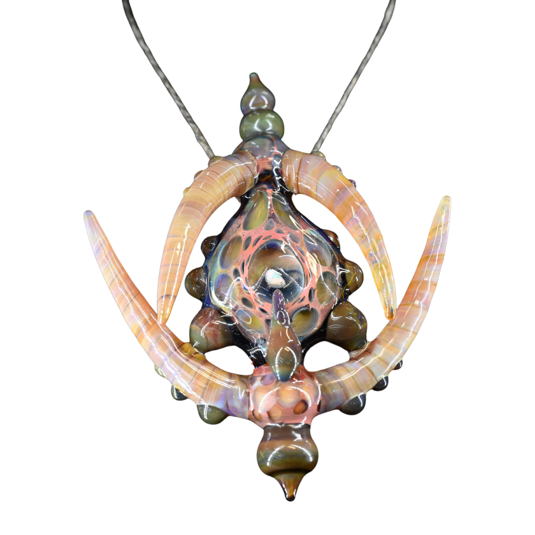 Kristian Merwin's One of One  Pink Amber Opal Pendant Dab Tool