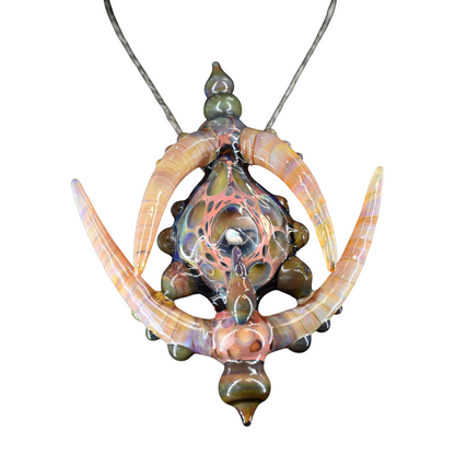 Kristian Merwin's One of One  Pink Amber Opal Pendant Dab Tool