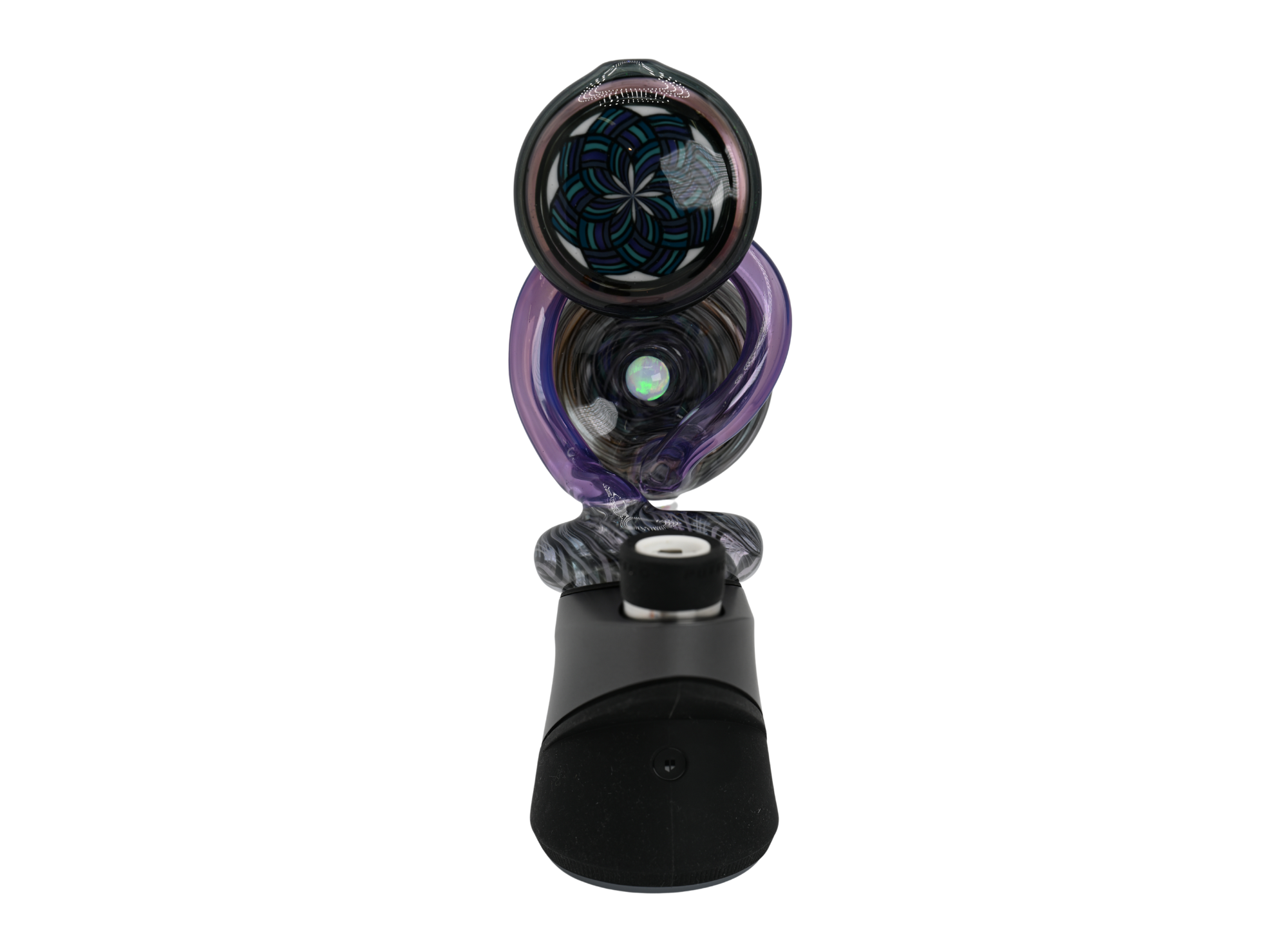 Sir Pyro x GlassSmith Collab Rainbow Filla Disk Puffco Peak Top Empire Electrum (Heady)