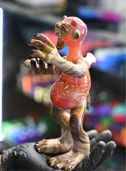 Trouble The Maker Cyclops Heady Monster with Opal in Hand