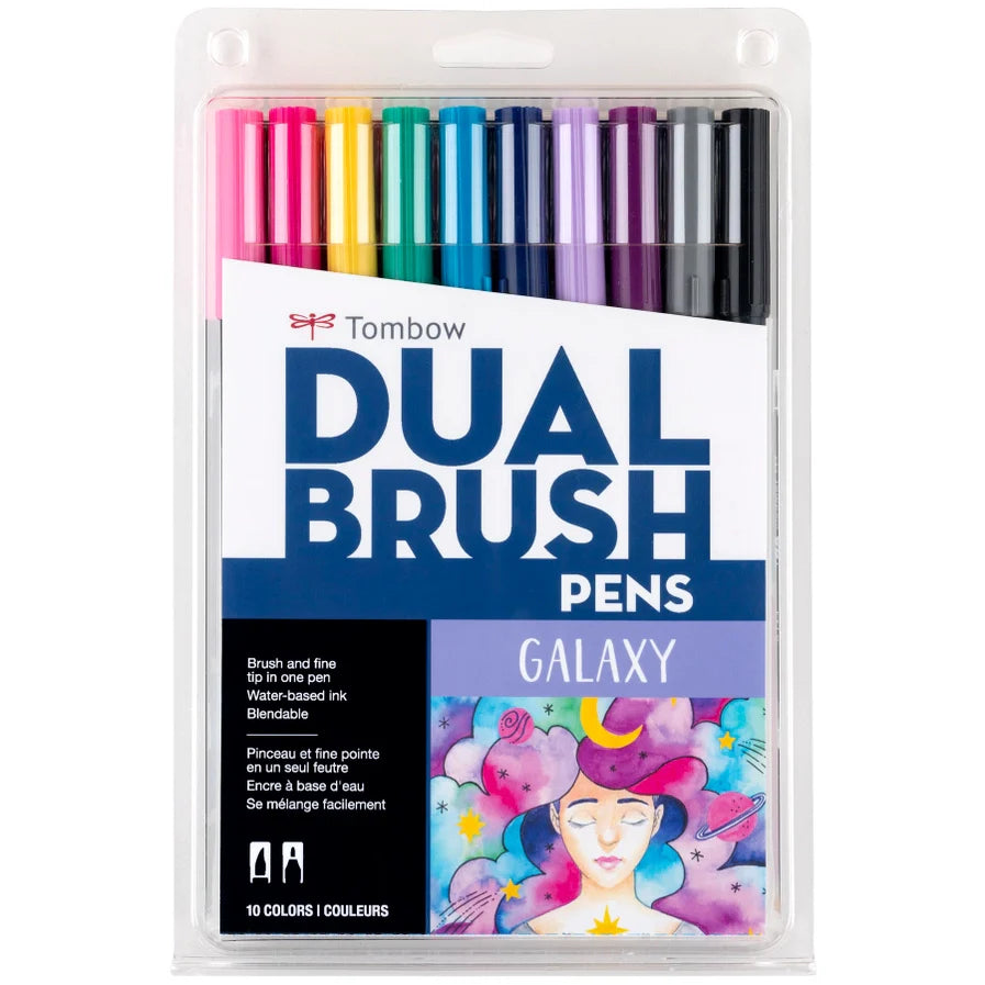 Tombow Dual Brush Pen Art Markers: Galaxy - 10-Pack