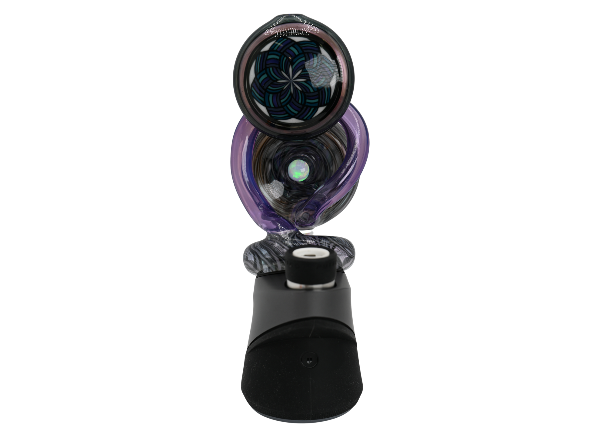 Sir Pyro x GlassSmith Collab Rainbow Filla Disk Puffco Peak Top Empire Electrum (Heady)