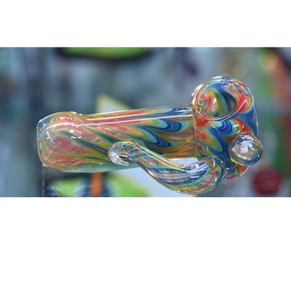Sir Pyro Hand Spoon Pipe w/ Opal
