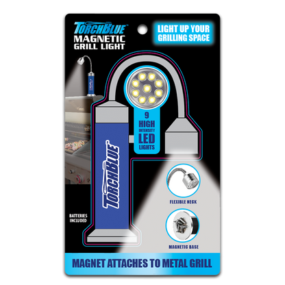 TORCH BLUE MAGNETIC GRILL LIGHT 6 PIECES PER DISPLAY