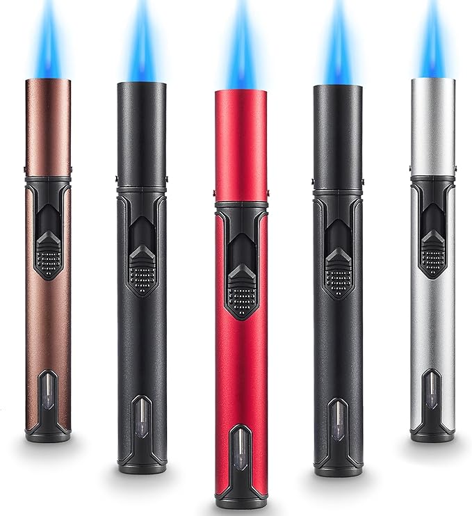 Scorch Torch Urgrette 6-inch Refillable Pen Lighter Pencil Torch Lighter Adjustable Jet Flame Butane Lighter