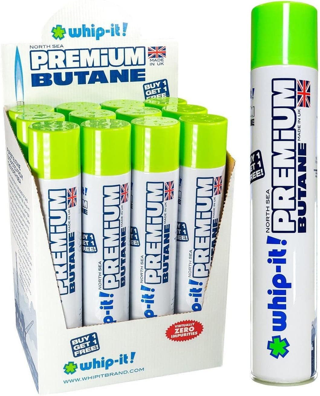 Whip-It! Premium Butane Can 420ml (Buy1 Get 1)