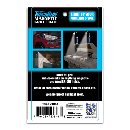 TORCH BLUE MAGNETIC GRILL LIGHT 6 PIECES PER DISPLAY