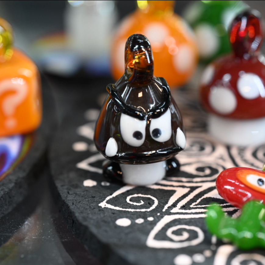 Hoobs Glass Art Super Mario Heady Pendants