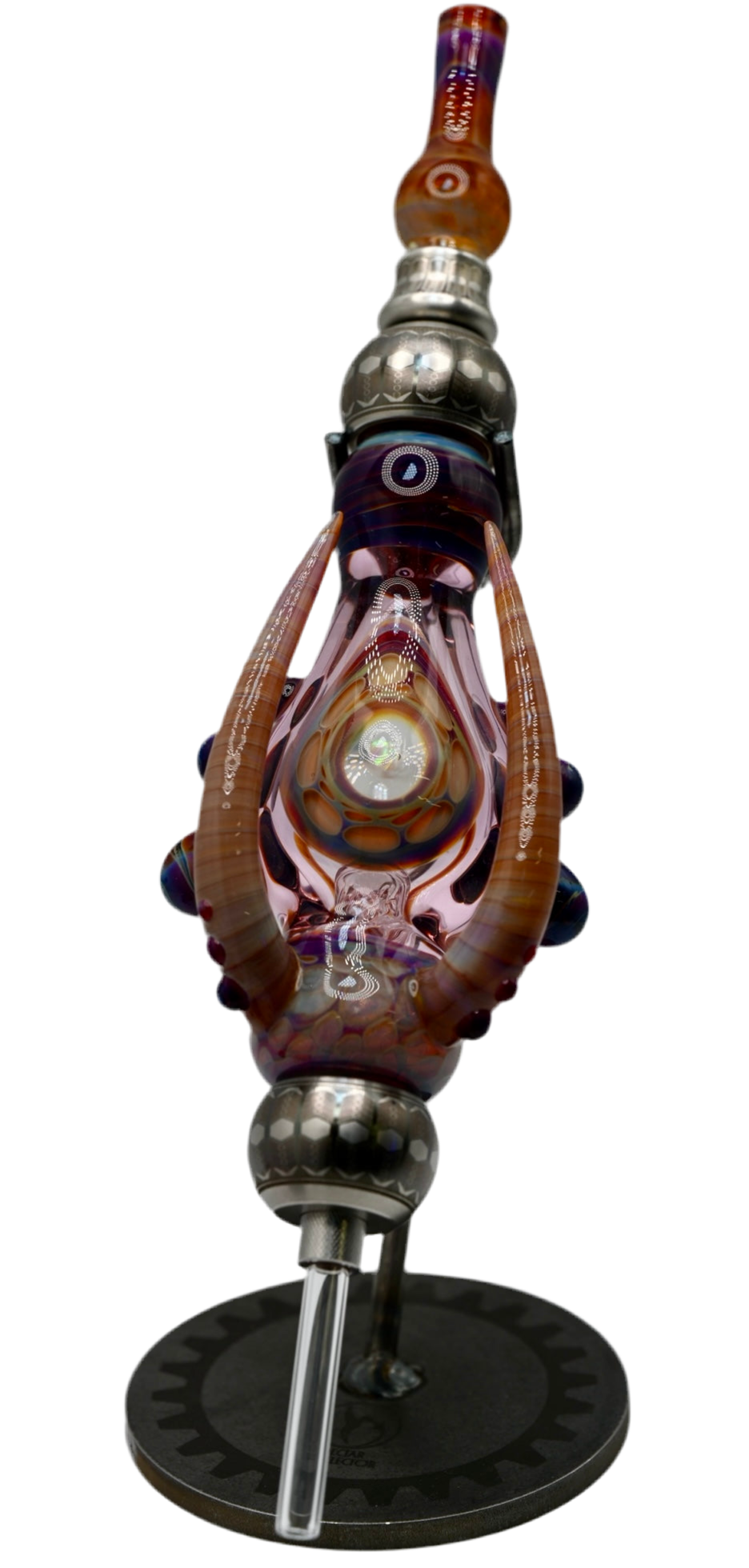 Custom Nectar Collector By: Kristian Merwin's  Pink & Loki's Pod Racer + Opal Honeycomb Spoon Combo Kit  (2 Pieces - Spoon + Combo Kit)