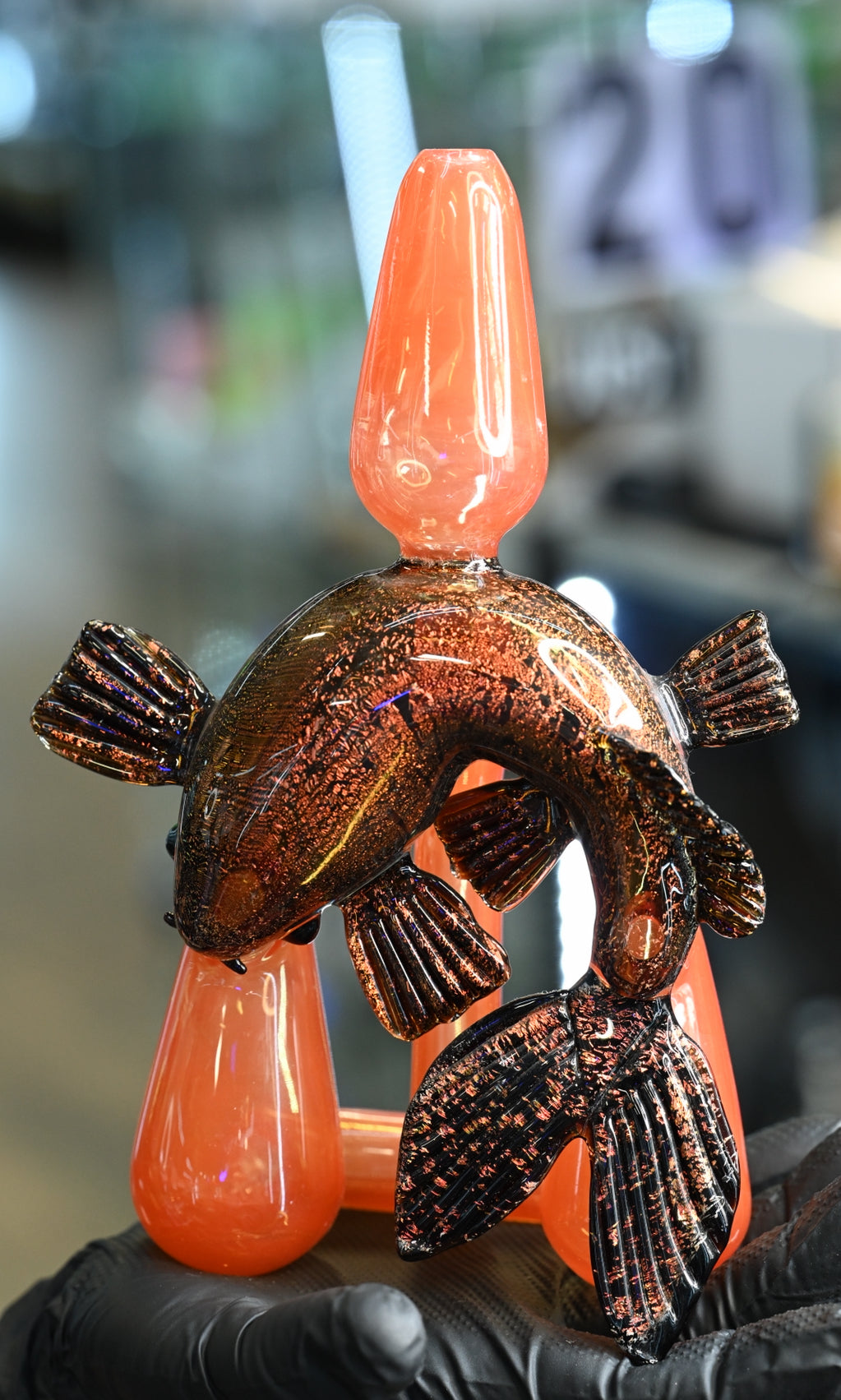 Glass Art By: Shaggy  X Sir Pyro Collab Koi Fish