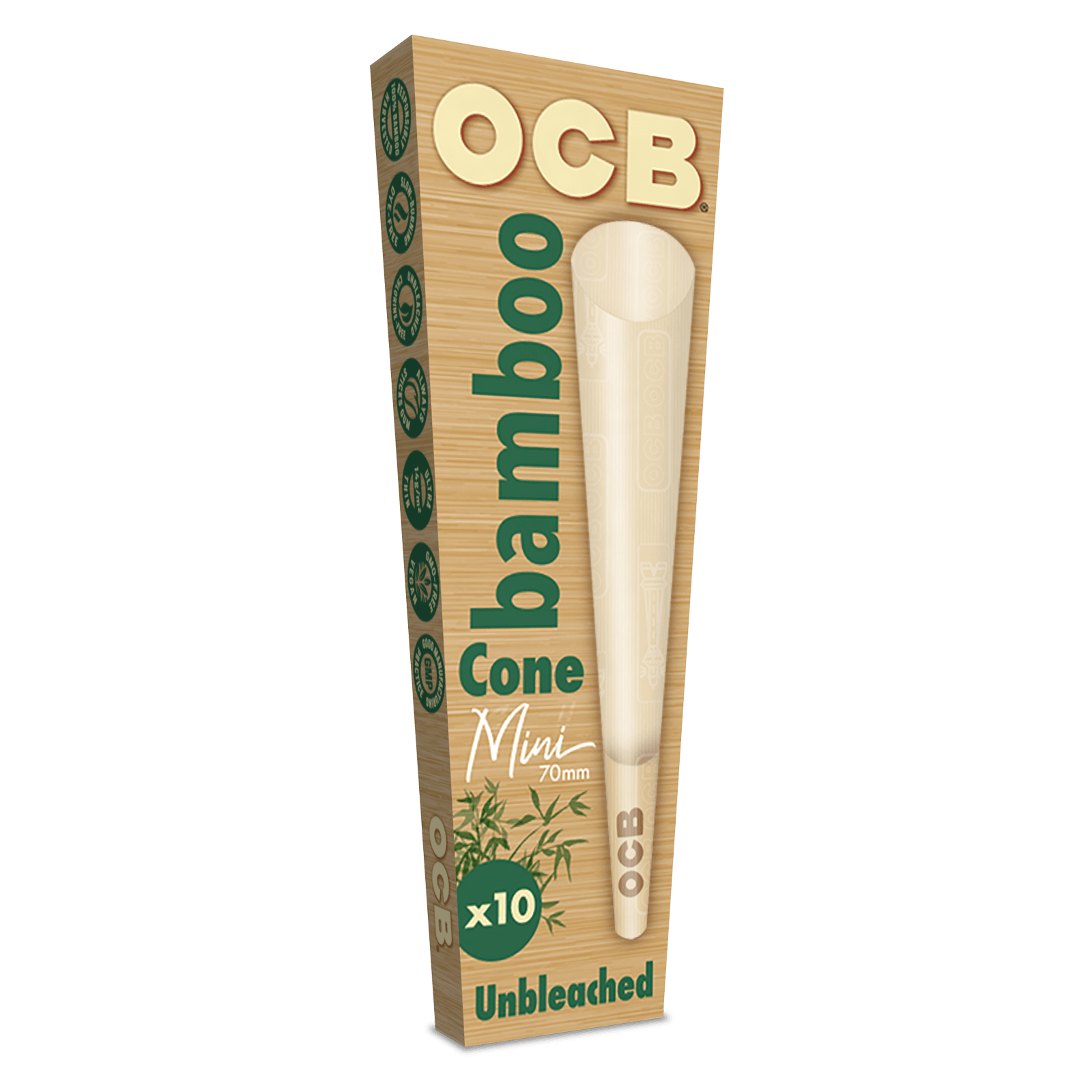 OCB Unbleached Bamboo Cones