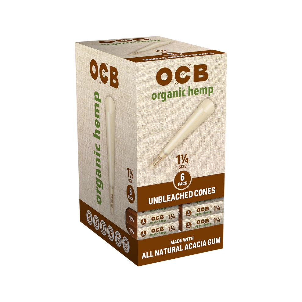 OCB Unbleached Organic Hemp Cones