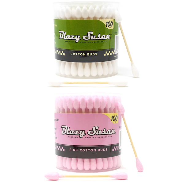 Blazy Susan Blazy Pink Cotton Buds (100ct Jar)