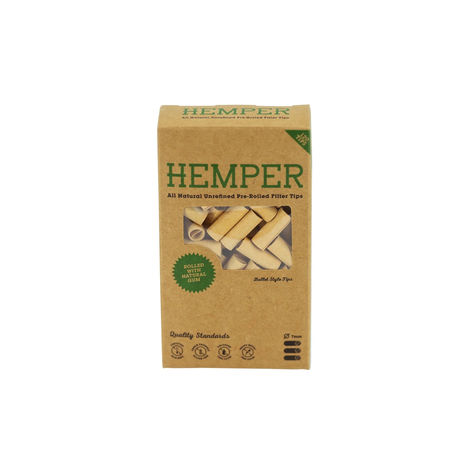 Hemper All Natural Unrefined Pre-Rolled Filter Tips