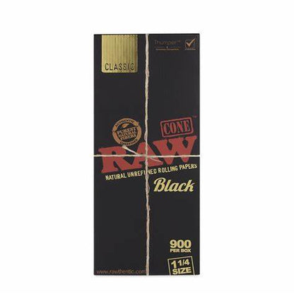 RAW Black Classic Rolling Papers & Cones