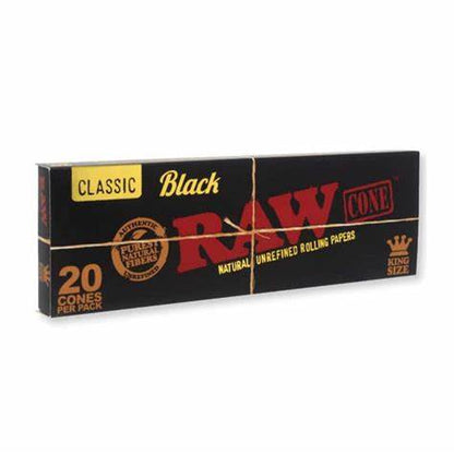 RAW Black Classic Rolling Papers & Cones
