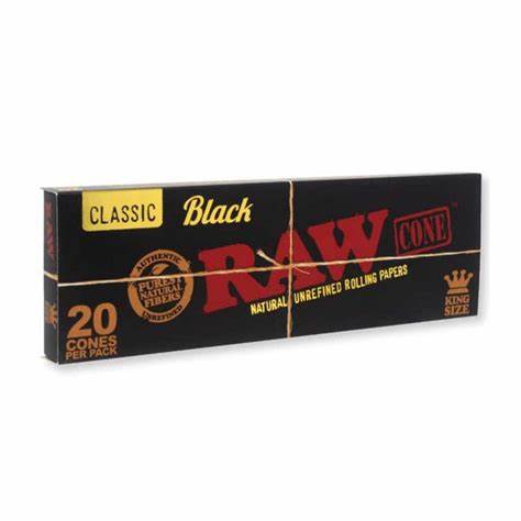 RAW Black Classic Rolling Papers & Cones