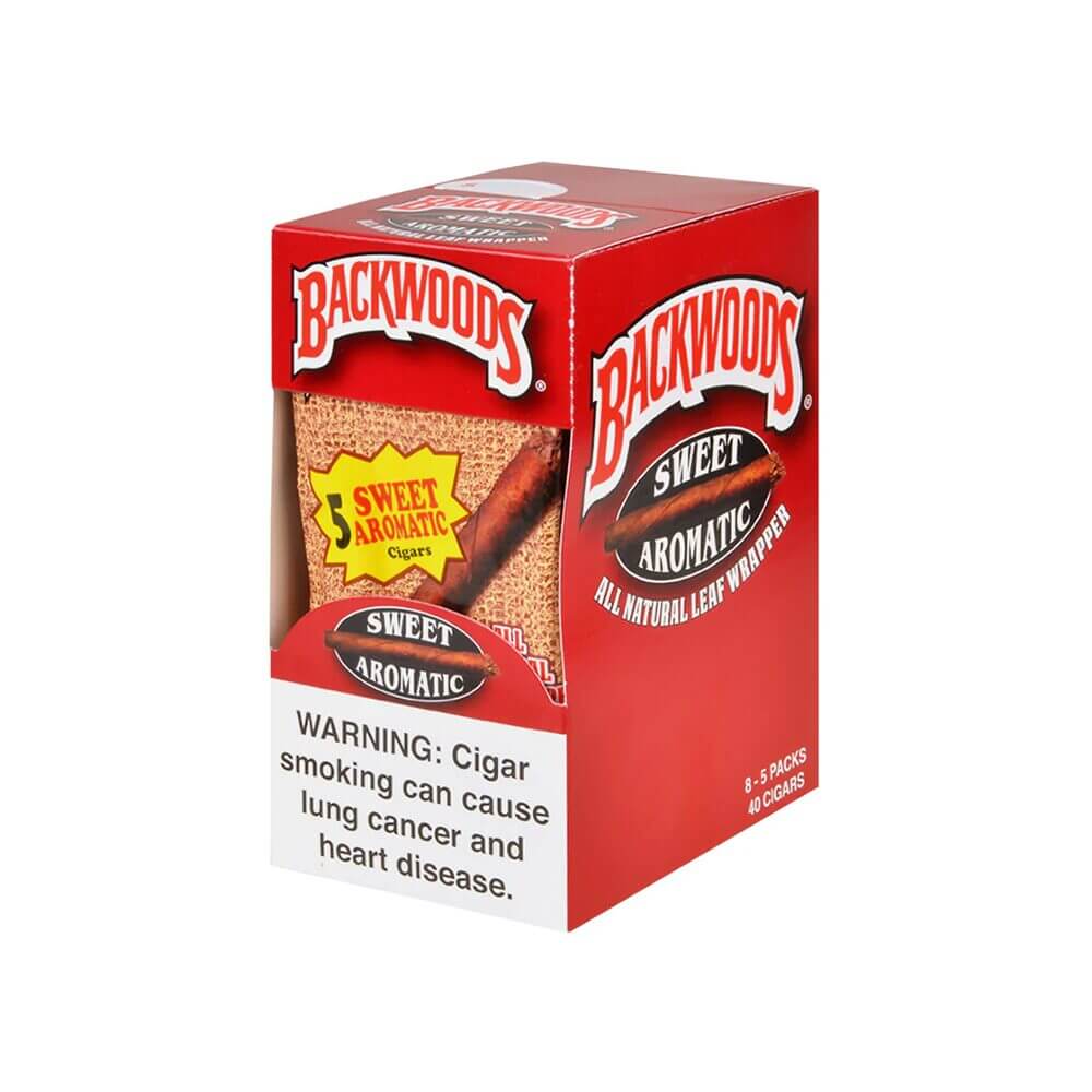 Tobacco/ Unflavored Backwoods Natural Leaf Wrapped Cigars (5-Pack)