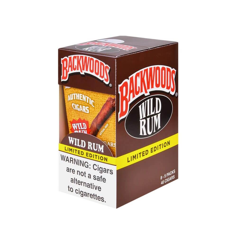 Tobacco/ Unflavored Backwoods Natural Leaf Wrapped Cigars (5-Pack)