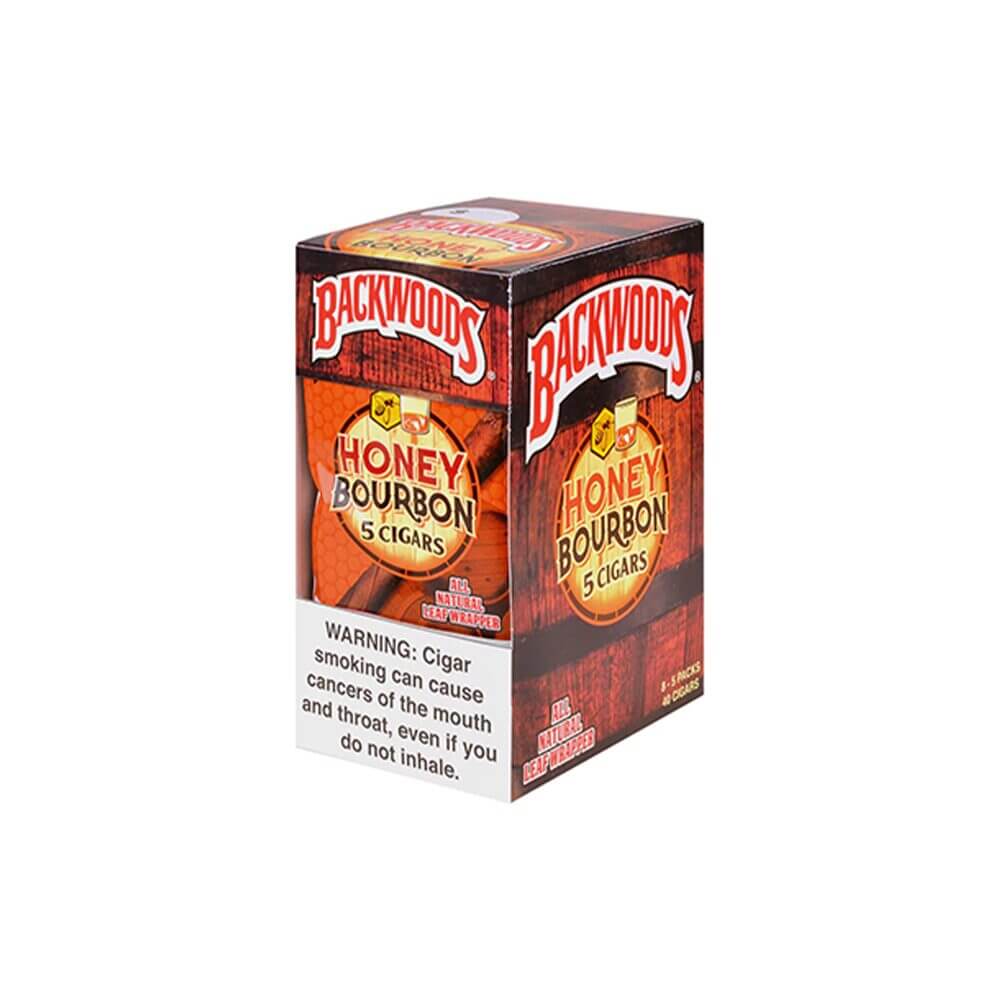 Tobacco/ Unflavored Backwoods Natural Leaf Wrapped Cigars (5-Pack)