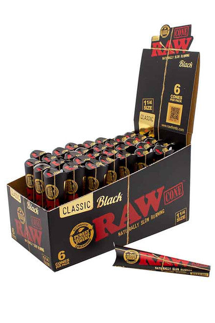 RAW Black Classic Rolling Papers & Cones