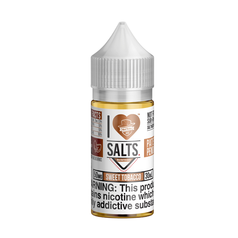 I Love Salts by Mad Hatter Salt Nic E- Liquid  (30ml)