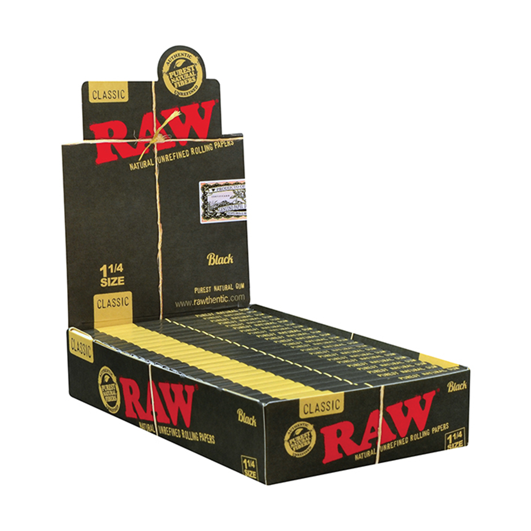 RAW Black Classic Rolling Papers & Cones