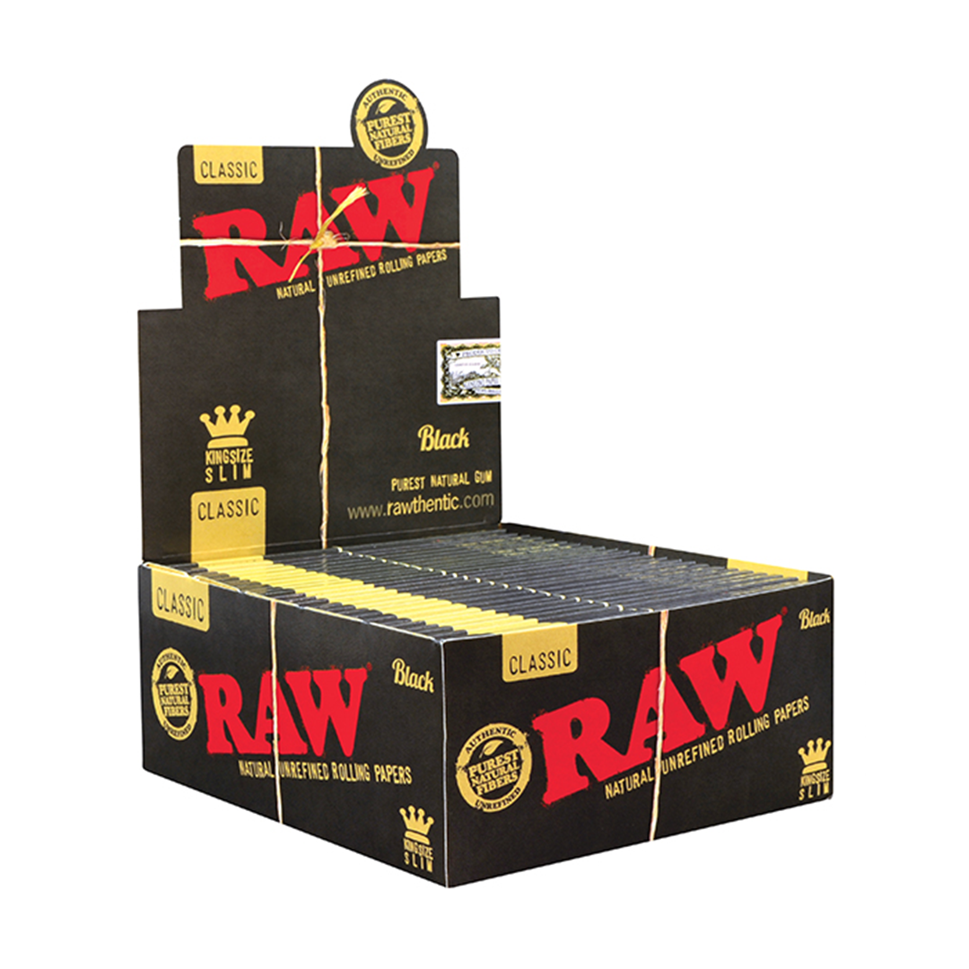 RAW Black Classic Rolling Papers & Cones