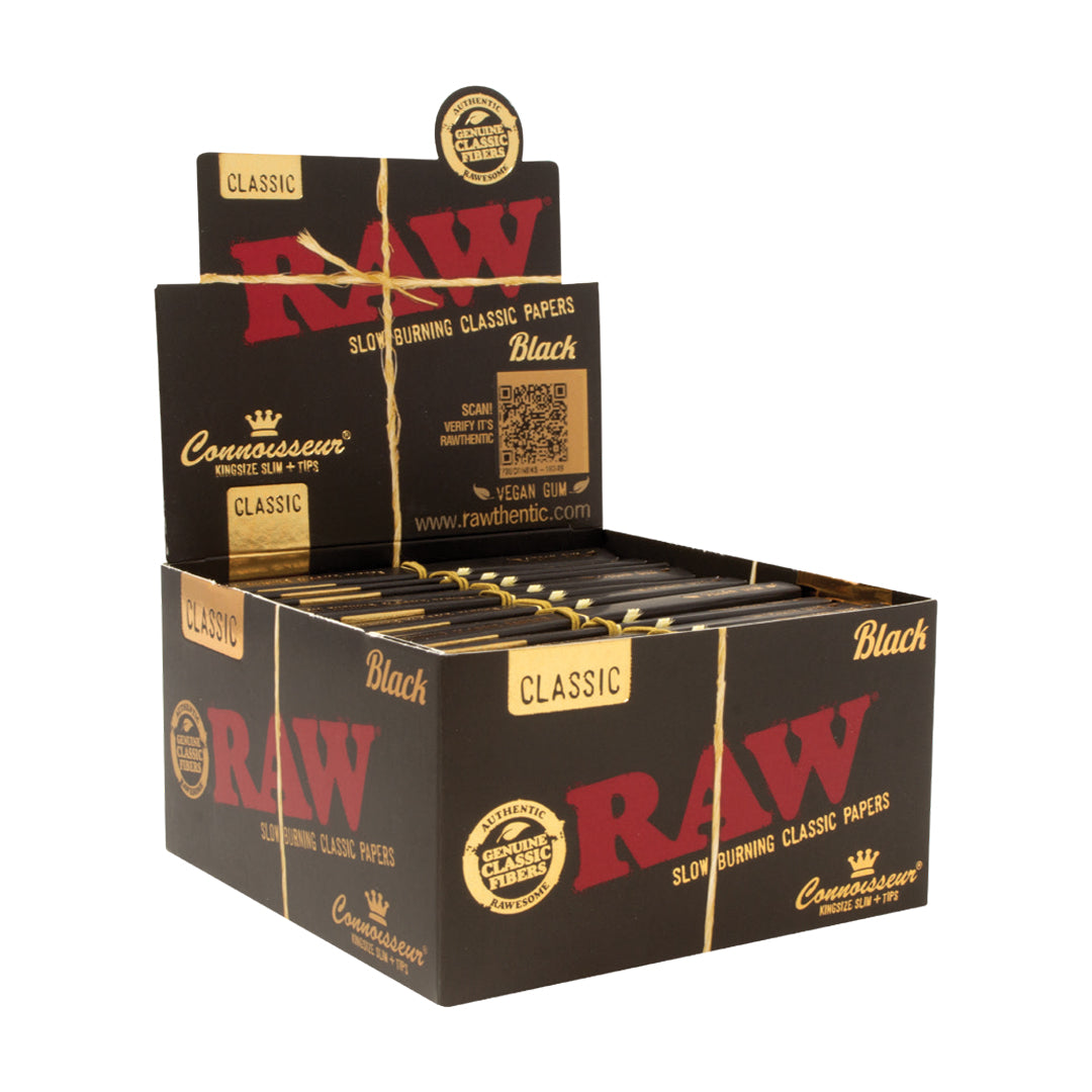 RAW Black Classic Rolling Papers & Cones