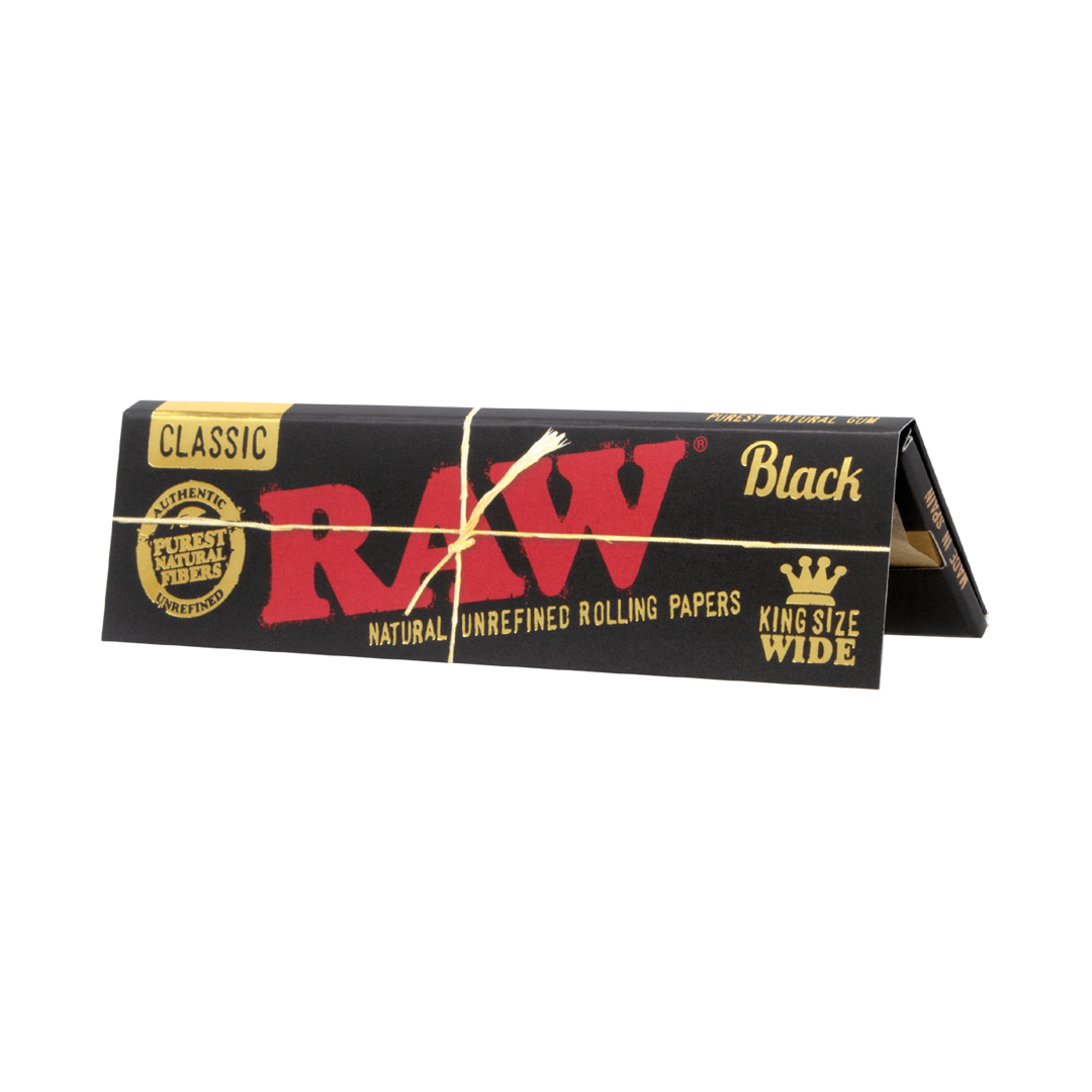 RAW Black Classic Rolling Papers & Cones