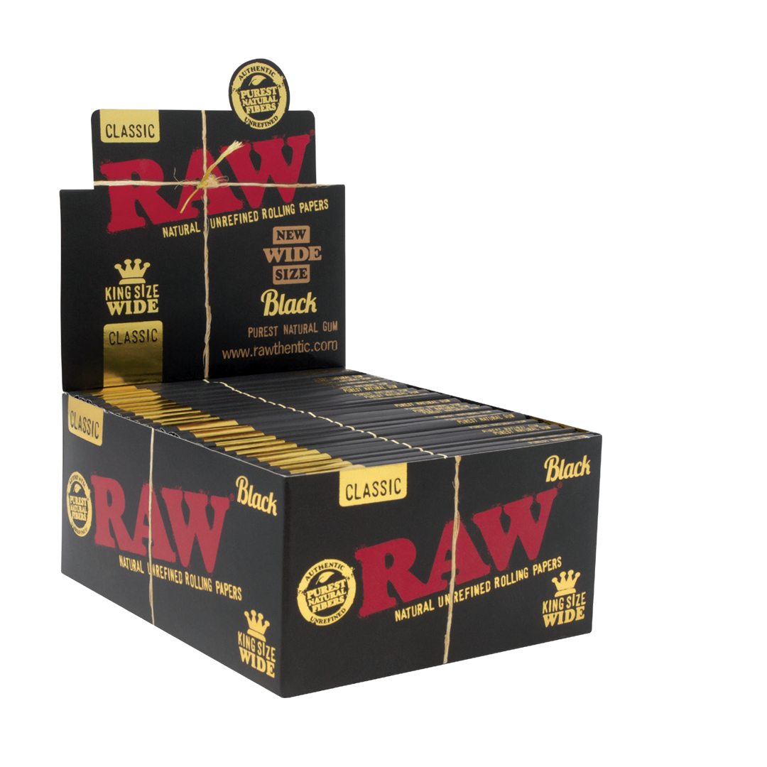 RAW Black Classic Rolling Papers & Cones