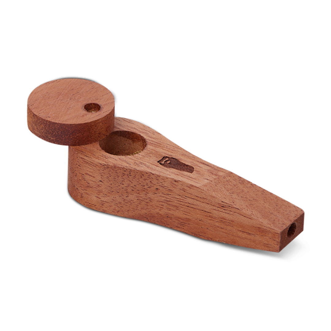 Circle Wood Pipe with Lid