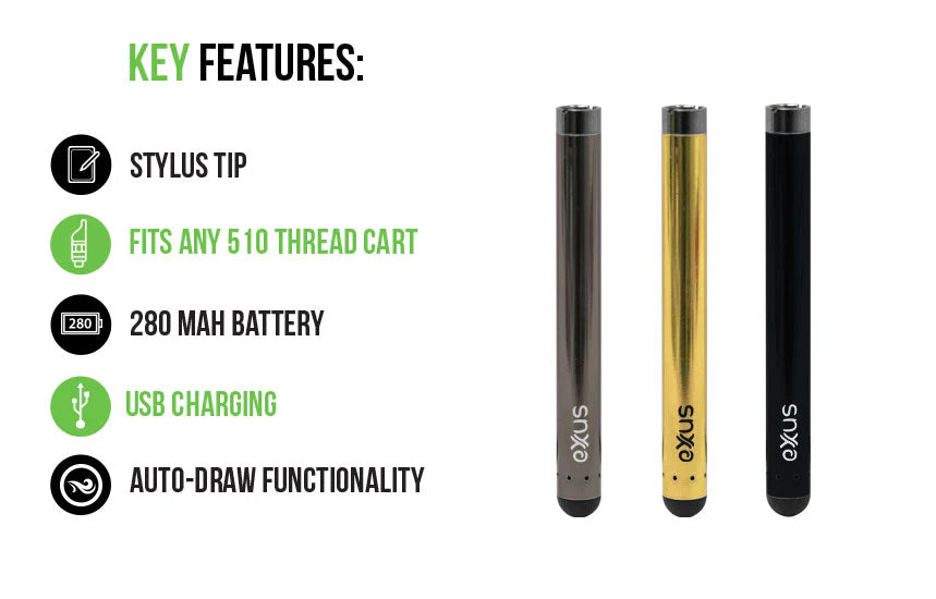 Exxus Vape Slim 2.0 510 Cart Battery