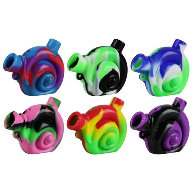 Silicone Blunt Bubbler (Snail Trail)
