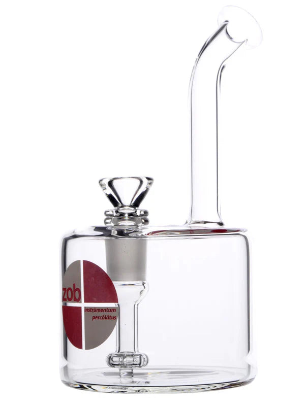 Zob Glass Fat Boy Bubbler with Fixed Flat Disc Percolator