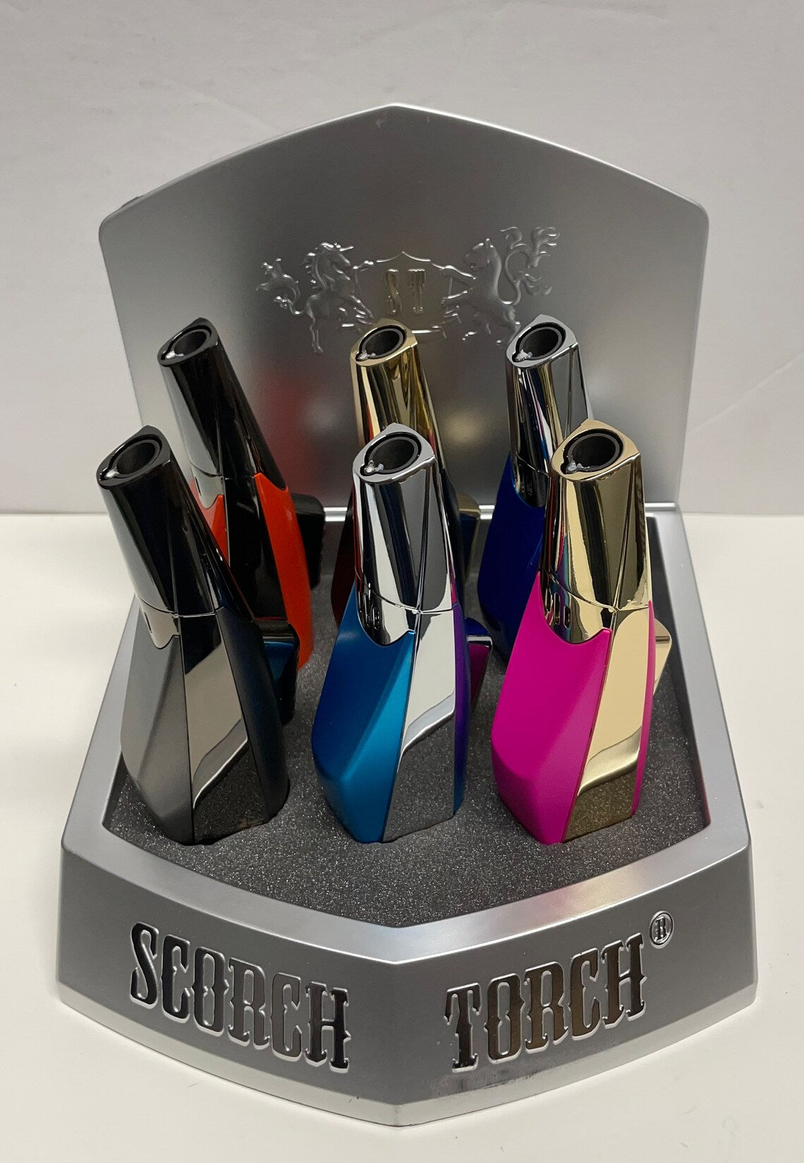 Scorch Torch Angle Daddy Chrome Lighter Single Burner