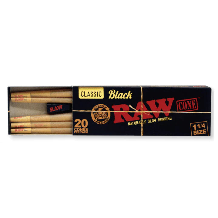 RAW Black Classic Rolling Papers & Cones