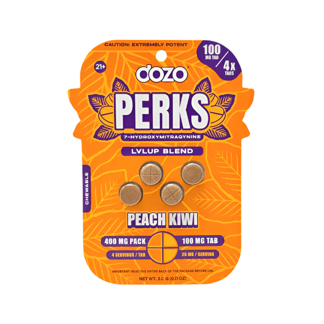 DOZO Perks 7 Hydroxymitragynine Tablets 100mg 4pk
