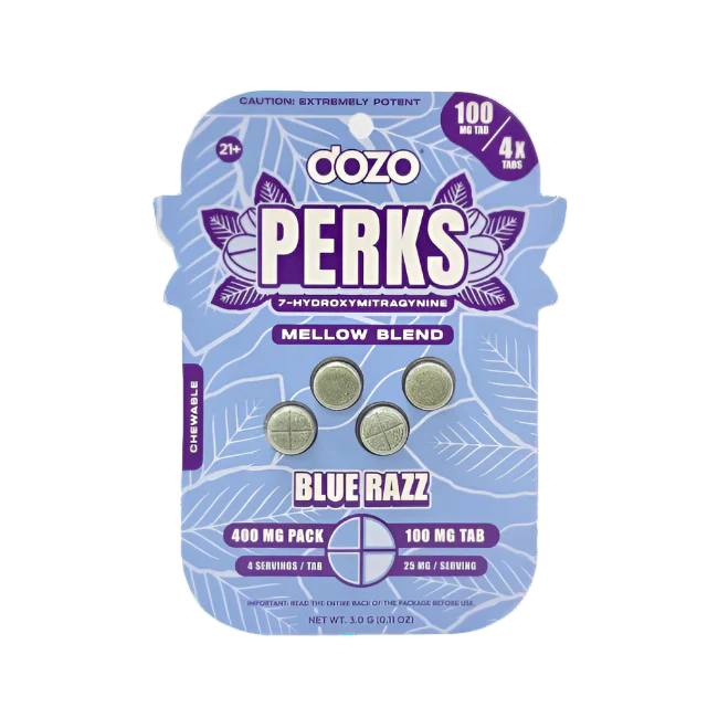 DOZO Perks 7 Hydroxymitragynine Tablets 100mg 4pk