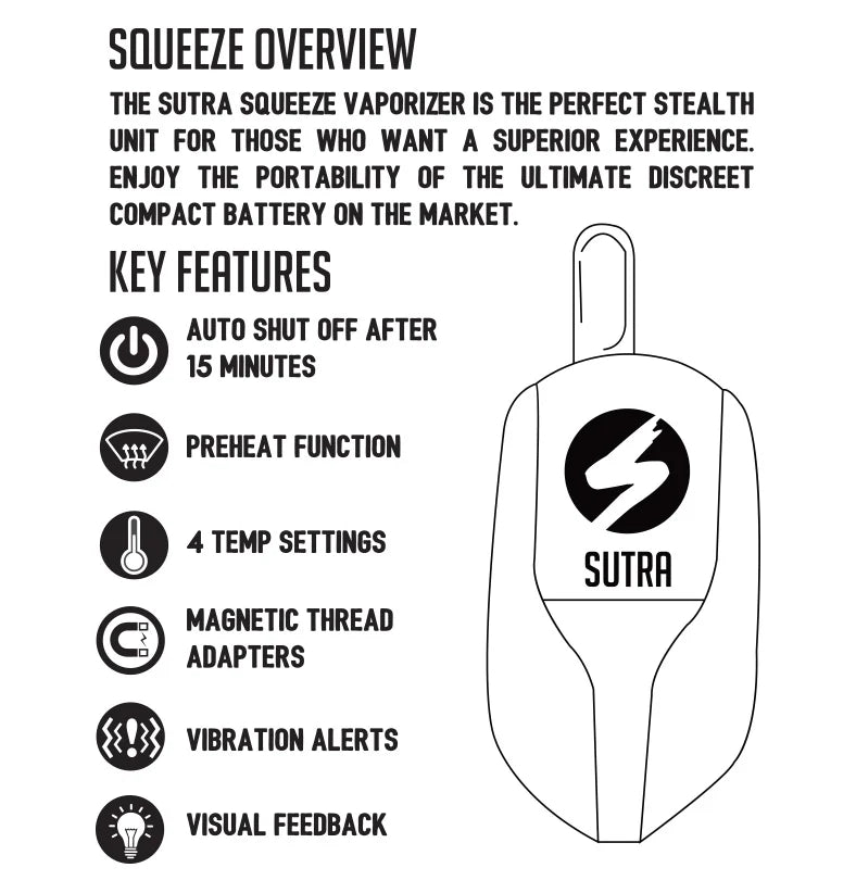 Sutra Vape Squeeze 510 Battery