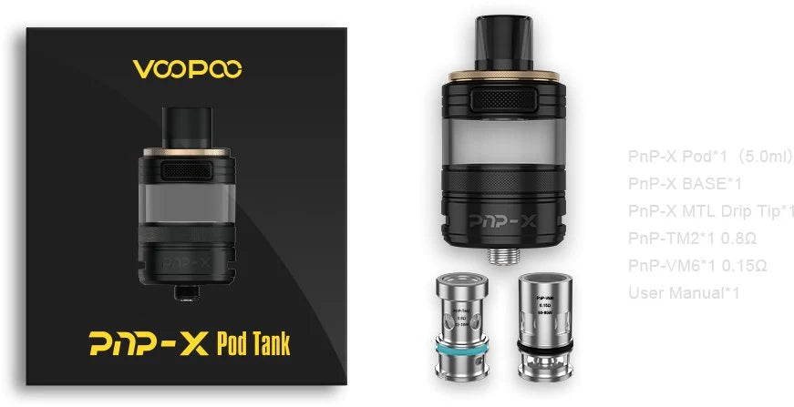 Voopoo PnP Pod Tank w/ 2 Coils
